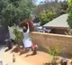 Girl fights with bear to rescue her pet