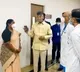 Chnadrababu visits AIG and consoles MLA Seethakka mother