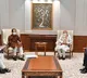 Maharashtra Chief Minister Uddhav Thackeray Deputy Chief Minister Ajit Pawar and Cabinet Minister Ashok Chavan called on Modi