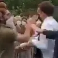 A man slapped French pesident macron