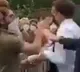A man slapped French pesident macron