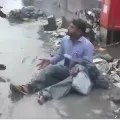 Shivsena MLA Dilip Lande punishes contractor for water lagging