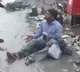 Shivsena MLA Dilip Lande punishes contractor for water lagging