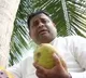 Sri Lankan minister climbed a coconut tree