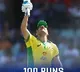 Finch scores century against India