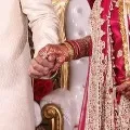 Wedding reception menu designed like Aadhar card