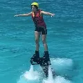 Rakul Tried Fly Board in Maldives