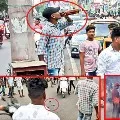 YCP Workers drinking beer middle of the road and broke them