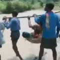 A pregnant woman from Kadnai village of Surguja was carried on a