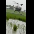 Army helicopter rescued twelve farmers in Bhupalapalli district