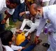 Telangana BJP Chief Bandi Sanjay helps a couple who injured on road