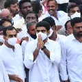 Nara Lokesh attends funerals of TDP leader Nandam Subbaiah