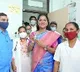 YCP MLA Dr Vundavalli Sridevi gives vaccine for health workers