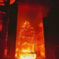 AP Minister Venu Gopalakrishna visits Antarvedi after a chariot burned to ash