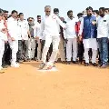 Harish Rao inaugurates CM KCR Cup Football tourney in Gajwel