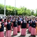 AP Secretariat sweepers protest against govt