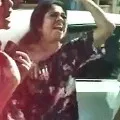 Women assistant director fights with police
