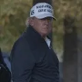Trump Arrives White House after seeing Democrats Celebrations