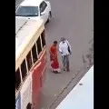 Women who helps a blind man was gifted surprisingly