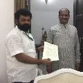YCP MP Nandigam Suresh complains to Lok Sabha Speaker Om Birla on Ragjurama Krishna Raju