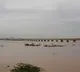 River Godavari at Danger level at Bhadrachalam