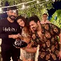 Manchu Manoj shares the moments with Ram Charan and Manchu Lakshmi