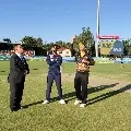 Australia won the toss and elected bowl first against Team India
