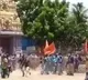 VHP and Bhajrangdal protests AP Ministers at Antarvedi