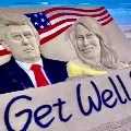 Sudarsan Pattnaik wishes speedy recovery for Donald Trump and Melania with sand art