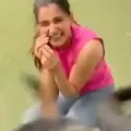 Sam Plays with pet dog