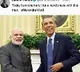 Obama Tweet on Modi is Fake