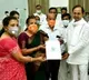 KCR gives appointment letter to Santhoshi