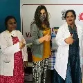 Upasana takes corona vaccine shot to put an end for fears