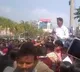 Volunteers agitation at Vijayawada MIuncipal Corporation office