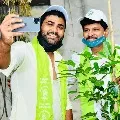 Sharwanand planted saplings in GHMC Park