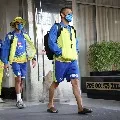 Chennai Super Kings skipper MS Dhoni wins the toss against Sunrisers Hyderabad