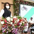 Vijay Devarakonda attends Telangana Government EV Policy release event