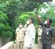 Chandrababu hoisted national flag at his residence in Independence Day