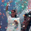 YS Sharmila arrives Hyderabad from Bengaluru