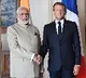 PM Modi send message to France president in French language