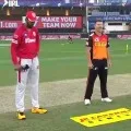 Sunrisers Hyderabad won the toss against Kings XI Punjab
