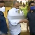 SEC Nimmagadda arrives his house in Duggirala