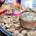silver coins and Copper inscriptions found in Srisailams Ghantamath
