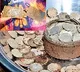 silver coins and  Copper inscriptions found in Srisailams Ghantamath