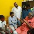 Karnataka education minister Suresh Kumar meets a boy who tried to suicide