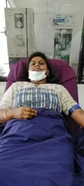 మెగాస్టార్ చిరంజీవి పిలుపు మేరకు రక్తదానం చేసిన జనసేన వీరమహిళ