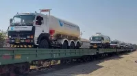 The First Oxygen Express arrives in Mumbai