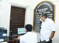 CS Somesh Kumar visits Tahasildar office at Shamshabad