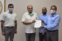 తెలంగాణ సీఎం సహాయనిధికి సాగర్ సిమెంట్స్ లిమిటెడ్ గ్రూప్ రూ.50 లక్షల విరాళం