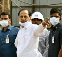 నూతనంగా నిర్మిస్తున్న సచివాలయ పనుల పురోగతిని పరిశీలించిన సీఎం కేసీఆర్